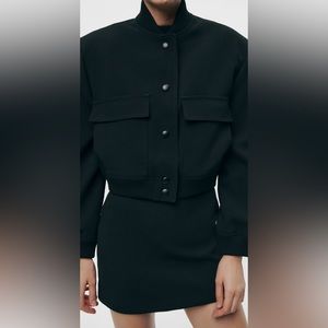 ZARA MAXI POCKET BOMBER (M)